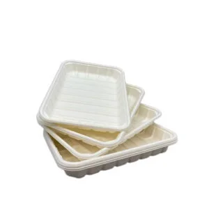 Biodegradable meat and vegetable produce tray